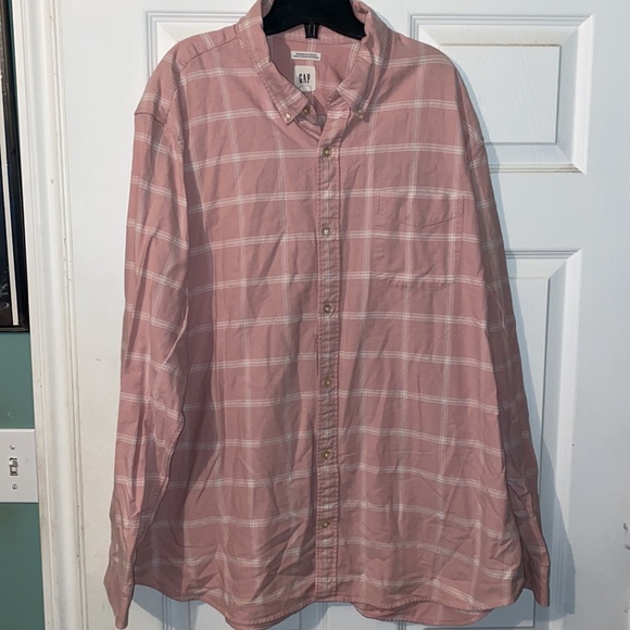 3/$30 Gap Denim Style Plaid Shirt - Picture 2 of 7